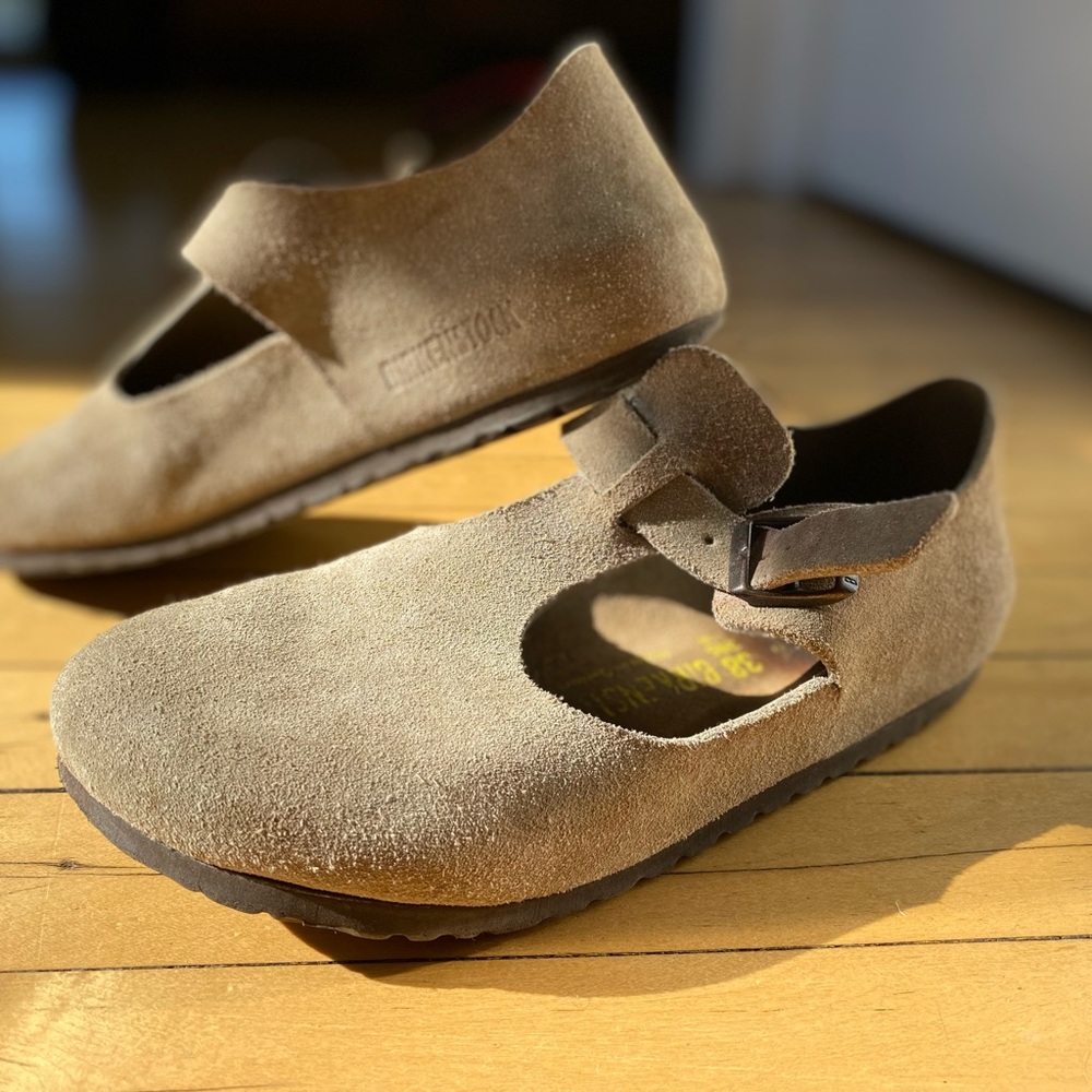 Birkenstock Paris Mary Jane Clogs, Light Brown, Size 38